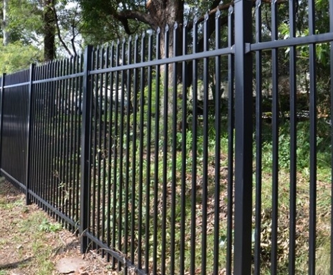 Modern Metal Picket 2.1m Width Steel Tubular Fencing Panels