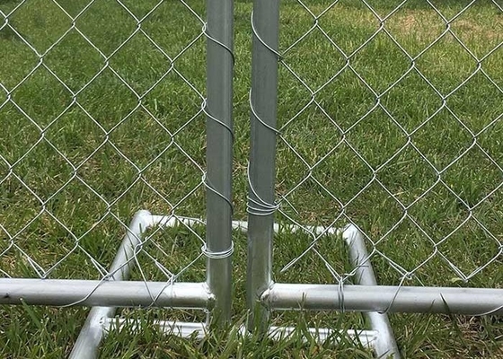 Chain Link 8x12ft Temporary Security Fencing With 11.5ga Diameter Wire