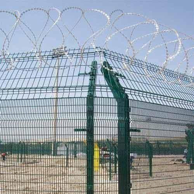 Q195 Steel 2.4m High Tower Fencing With Powder Coated