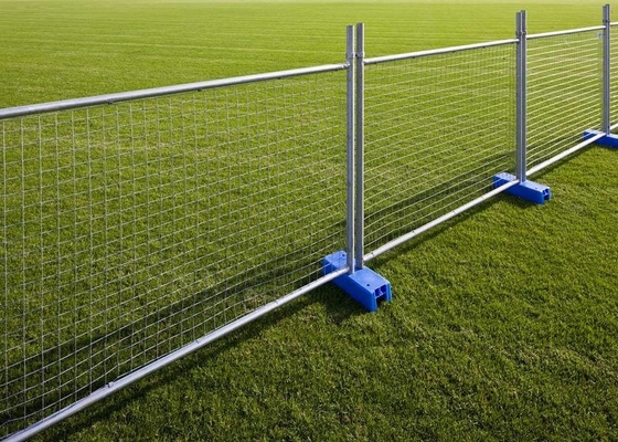 3mm Anti Climb Galvanised Temporary Steel Fencing For Public Restrictions
