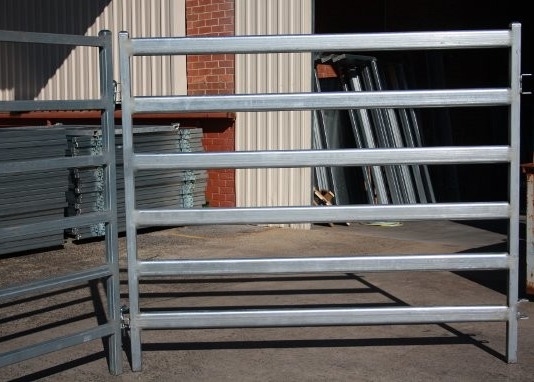 40x80mm Oval Tube Livestock Fence Panels Galvanized Corral Farm Equipment