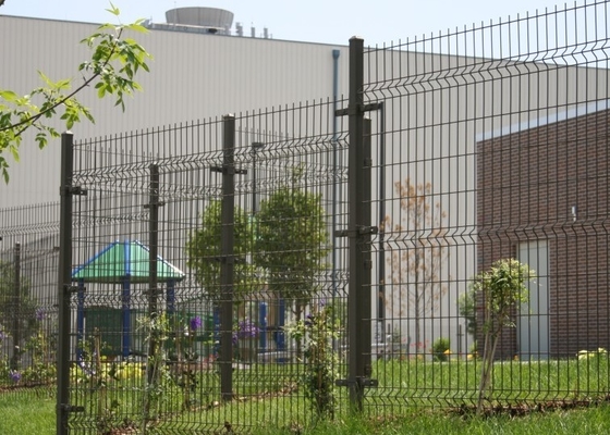 3d Curved 4m Metal Mesh Fence Security For Public Buildings