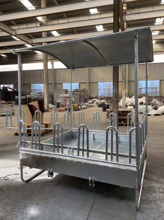 무거운 직무 스테인리스 사각형 말 밸리 짚 피더 랙 지붕 1